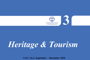 The Third Quarterly on Heritage and Tourism was published in December 2016